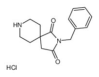 2-苄基-2,8-二氮杂螺[4.5]-1,3-癸二酮盐酸盐结构式