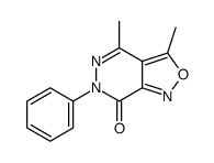 3,4-Dimethyl-6-phenylisoxazolo[3,4-d]pyridazin-7(6H)-one结构式