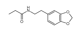 N-(3,4-methylenedioxy-β-phenethyl)propionamide结构式