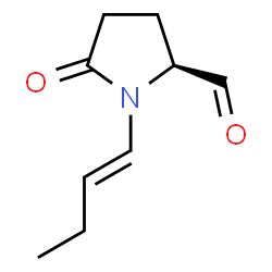 2-Pyrrolidinecarboxaldehyde,1-(1-butenyl)-5-oxo-,[S-(E)]-(9CI)结构式