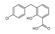 3-[(4-chlorophenyl)methyl]-2-hydroxybenzoic acid结构式