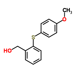 {2-[(4-Methoxyphenyl)sulfanyl]phenyl}methanol Structure