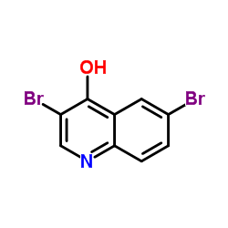 3,6-Dibromo-4-quinolinol Structure