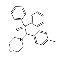 4-[(Diphenylphosphinoyl)(p-tolyl)methyl]morpholine结构式