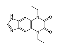 5,8-diethyl-1H-imidazo[4,5-g]quinoxaline-6,7-dione结构式