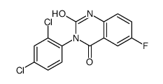 3-(2,4-dichlorophenyl)-6-fluoro-quinazoline-2,4(1H,3H)-dione结构式