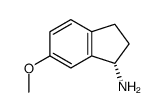 (1S)-6-甲氧基-2,3-二氢-1H-茚-1-胺结构式