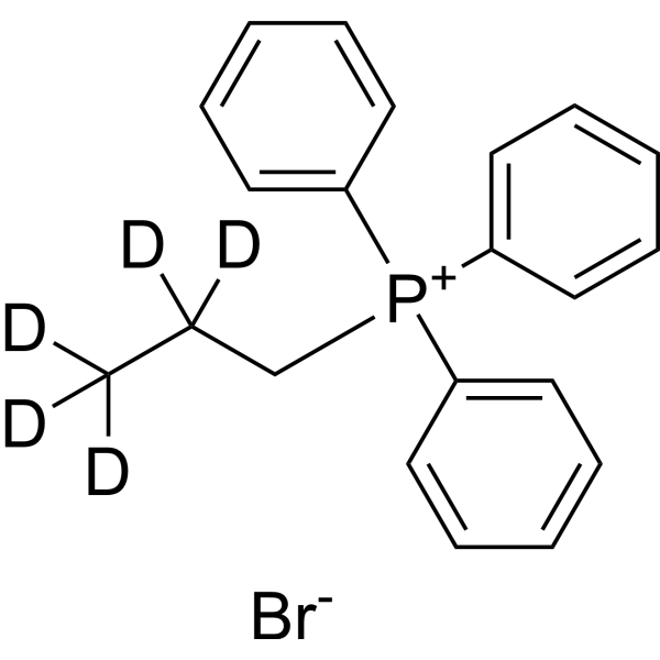 Triphenyl(propyl)phosphonium-d5 bromide结构式