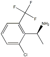(1S)-1-[2-CHLORO-6-(TRIFLUOROMETHYL)PHENYL]ETHANAMINE Structure