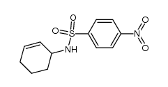 N-cyclohex-2-enyl-4-nitrobenzenesulfonamide结构式