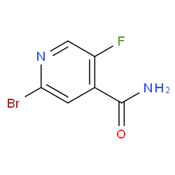 2-Bromo-5-fluoroisonicotinamide Structure