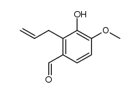 2-allyl-3-hydroxy-4-methoxy-benzaldehyde结构式