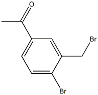 1-[4-Bromo-3-(bromomethyl)phenyl]ethanone Structure