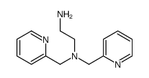 N1,N1-双(吡啶-2-基甲基)乙-1,2-二胺结构式