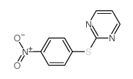 Pyrimidine,2-[(4-nitrophenyl)thio]- structure