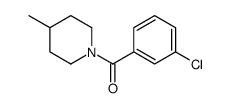 1-(3-Chlorobenzoyl)-4-Methylpiperidine Structure