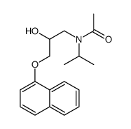 N-(2-hydroxy-3-naphthalen-1-yloxypropyl)-N-propan-2-ylacetamide structure