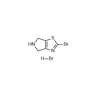 2-溴-5,6-二氢-4H-吡咯并[3,4-d]噻唑氢溴酸盐结构式