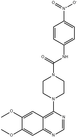 4-(6,7-dimethoxy-4-quinazolinyl)-N-(4-nitrophenyl)-1-piperazinecarboxamide Structure