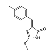 2-Methylsulfanyl-5-[1-p-tolyl-meth-(Z)-ylidene]-3,5-dihydro-imidazol-4-one Structure