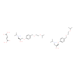 2-Propanol, 1-[4-[[2-(1-methylethoxy)ethoxy]methyl]phenoxy]-3-[(1-methylethyl)amino]-, (2S)-, (E)-2-butenedioate (2:1) (salt) structure