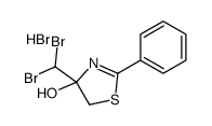 4-(dibromomethyl)-2-phenyl-5H-1,3-thiazol-4-ol,hydrobromide Structure
