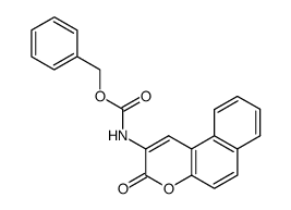 2-(benzyloxycarbonyl)amino-3H-naphtho(2,1-b)pyran-3-one结构式