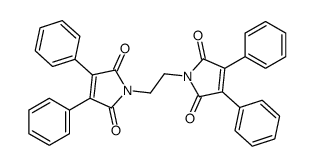 1-[2-(2,5-dioxo-3,4-diphenylpyrrol-1-yl)ethyl]-3,4-diphenylpyrrole-2,5-dione Structure