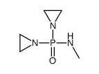 Methylaminobis(1-aziridinyl)phosphine oxide Structure