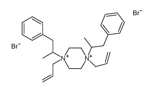 Piperazinium, 1,4-bis(alpha-methylphenethyl)-1,4-diallyl-, dibromide structure