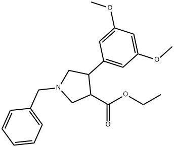 反式-1-苄基-4-(3,5-二甲氧基苯基)吡咯烷-3-羧酸乙酯图片
