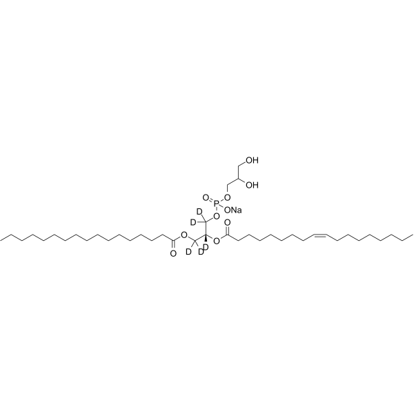 17:0-18:1 PG-d5 Structure