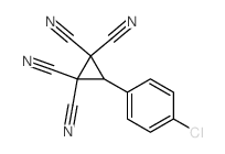 1,1,2,2-Cyclopropanetetracarbonitrile,(4-chlorophenyl)-结构式