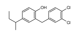 4-butan-2-yl-2-[(3,4-dichlorophenyl)methyl]phenol结构式