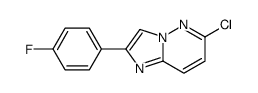 6-Chloro-2-(4-fluorophenyl)imidazo[1,2-b]pyridazine Structure