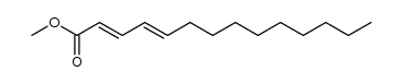 methyl (E,E)-2,4-tetradecadienoate结构式
