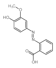 Benzoic acid,2-[2-(4-hydroxy-3-methoxyphenyl)diazenyl]-结构式