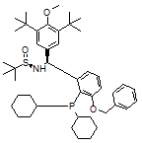 [S(R)]-N-[(S)-[3,5-二叔丁基-4-甲氧基苯基][(3-苄氧基-2-(二环己基膦)苯基)甲基]-2-叔丁基亚磺酰胺图片