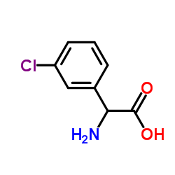 (R)-2-氨基-2-(3-氯苯基)乙酸结构式