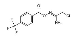 (Z)-2-chloro-N'-((4-(trifluoromethyl)benzoyl)oxy)acetimidamide结构式