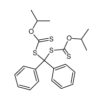 (Diphenylmethylenebisthio)bis(thioformic acid O-isopropyl) ester Structure