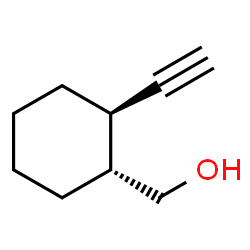 Cyclohexanemethanol, 2-ethynyl-, (1R,2R)-rel- (9CI) structure