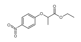 2-(4-Nitrophenoxy)-Propanoic Acid Ethyl Ester结构式