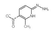 Pyridine,6-hydrazinyl-2-methyl-3-nitro- structure
