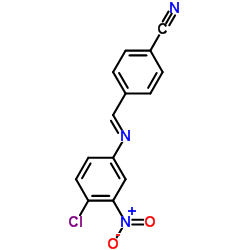 4-[(4-Chloro-3-nitro-phenylimino)-methyl]-benzonitrile Structure