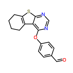 4-(5,6,7,8-Tetrahydro[1]benzothieno[2,3-d]pyrimidin-4-yloxy)benzaldehyde Structure