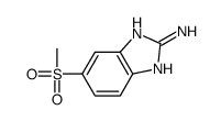 6-methylsulfonyl-1H-benzimidazol-2-amine结构式