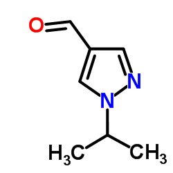 1-Isopropyl-1H-pyrazole-4-carbaldehyde Structure
