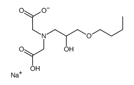 N-(3-丁氧基-2-羟丙基)-N-羧甲基甘氨酸钠结构式