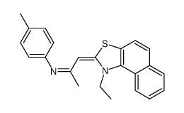N-[2-(1-Ethylnaphtho[1,2-d]thiazol-2(1H)-ylidene)-1-methylethylidene]-4-methylbenzenamine结构式